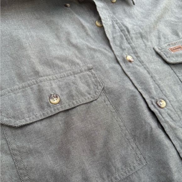 Carhartt Casual Button-Up Shirt Moss Chambray Short Sleeve Size: XL - Picture 4 of 8